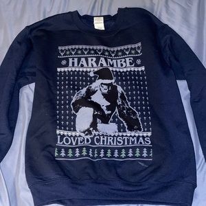 “Harambe Loved Christmas” Ugly Christmas Sweater